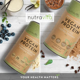 Proteine ​​vegane + enzimi - 750 g (cioccolato) <tc>Nutravita</tc>