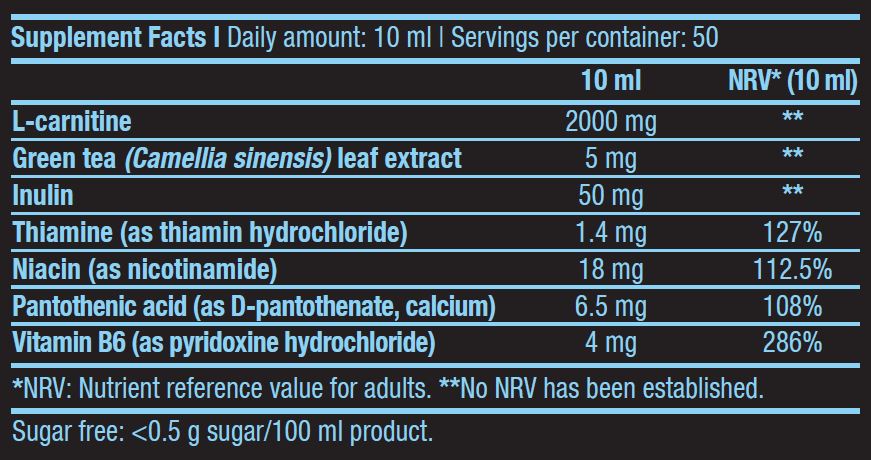 L-carnitina 100.000/500 ml di liquido