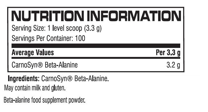 Carnosyn® Beta -Alanina - 0,330 kg