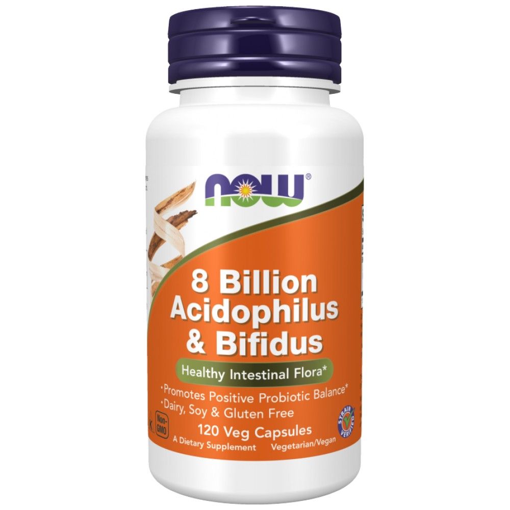 8 miliardi di Acidophilus & Bifidus - 120 capsule