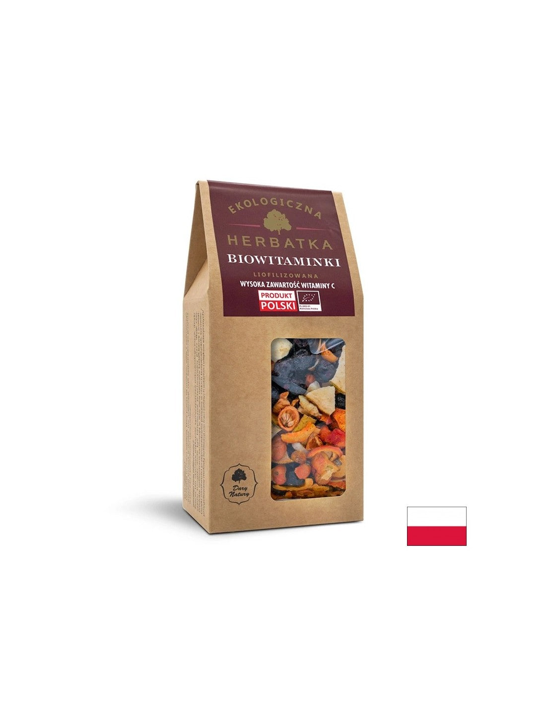 Tè liofilizzato di frutta ed erbe Bio, 80 g <tc>Dary Natury</tc>