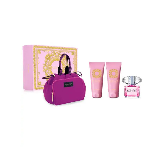 <tc>VERSACE</tc> Bright Crystal Eau De Toilette Spray 90ml Set 4 Pezzi