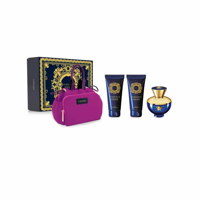 <tc>VERSACE</tc> Dylan Blue Pour Femme Eau De Parfum Spray 100ml Set 4 Pezzi