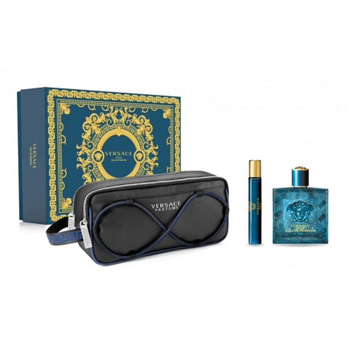 <tc>VERSACE</tc> Eros Pour Homme Eau De Profumo Spray 100ml Set 3 Pezzi
