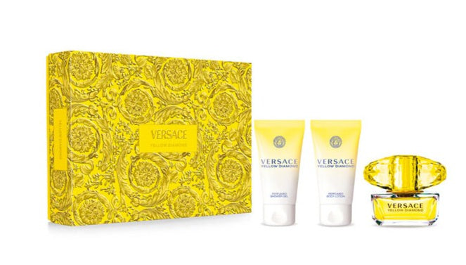 <tc>VERSACE</tc> Cassa in diamante giallo 3 pezzi