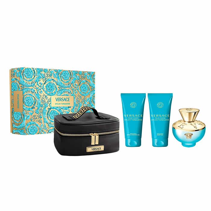 <tc>VERSACE</tc> Dylan Torquoise Eau De Toilette Spray 100ml Set 4 Pezzi