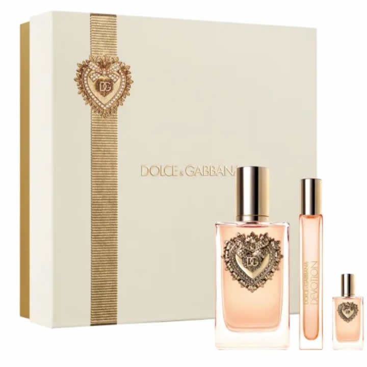<tc>Dolce & Gabbana</tc> Devotion Eau De Parfum Spray 100ml Set 3 Pezzi