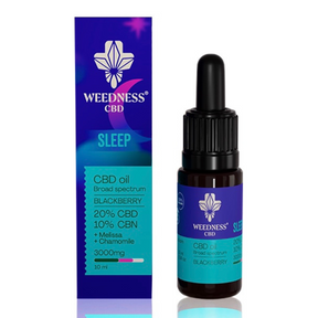 Сън CBD масло 20% + CBN 10% Широк спектър |Къпина (10ml) - Nutra Best Europe