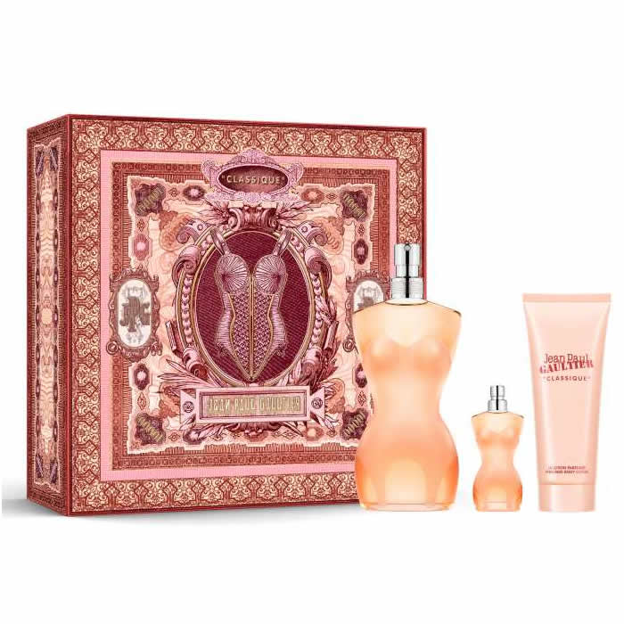 <tc>JEAN PAUL GAULTIER</tc> Classique Eau De Toilette Spray 100ml Set 3 Pezzi