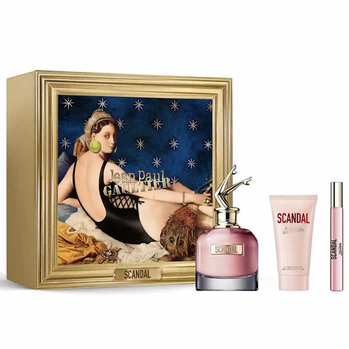 <tc>JEAN PAUL GAULTIER</tc> Scandal Eau De Perfume Spray 80ml Set 3 Pezzi