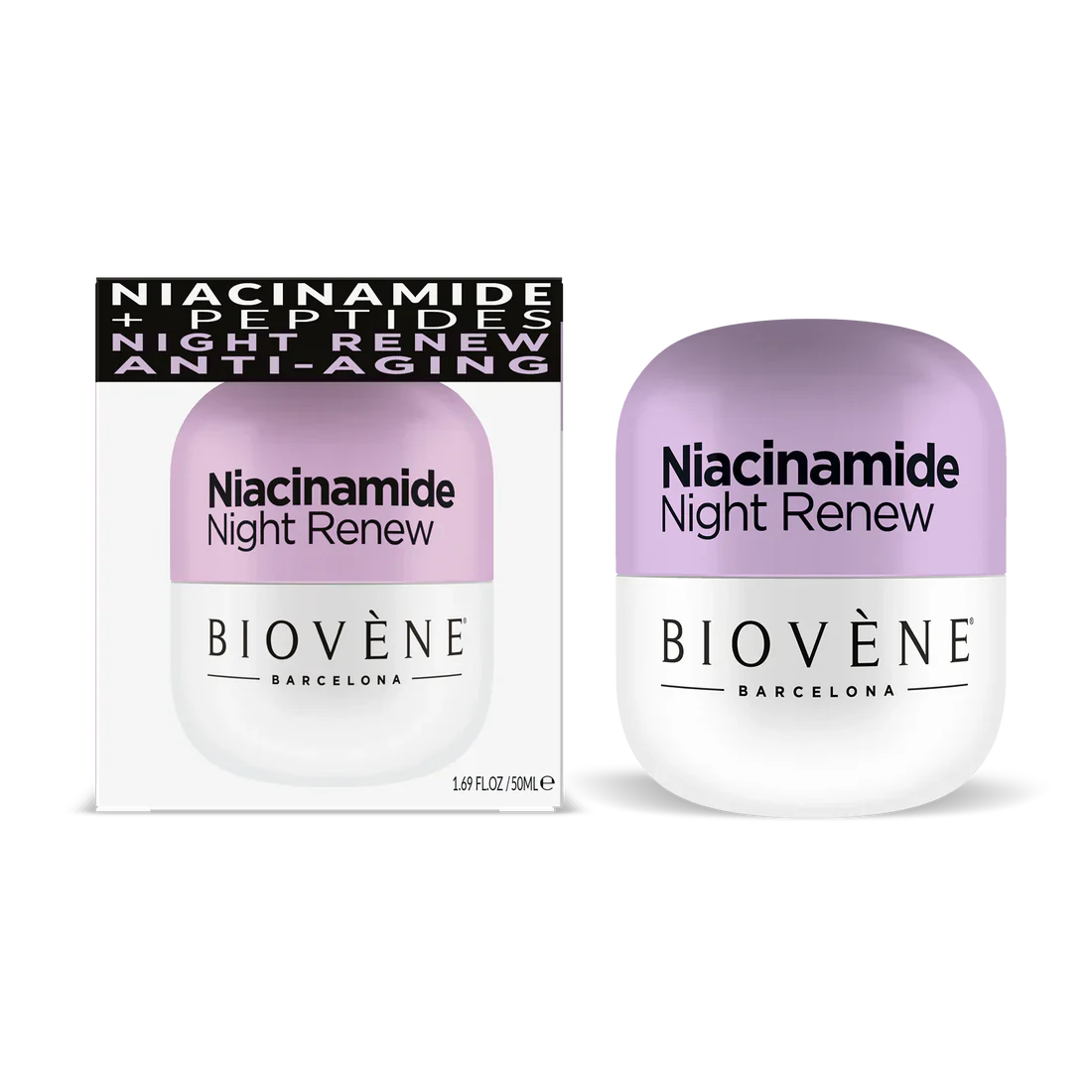 Crema notturna con niacinamide per restauro e morbidezza - 50 ml