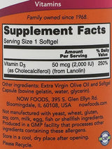 Ora capsule gel di vitamina D3/2000 UI/240
