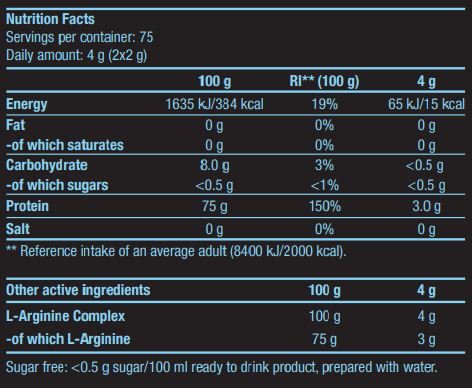 L-arginina/300G.