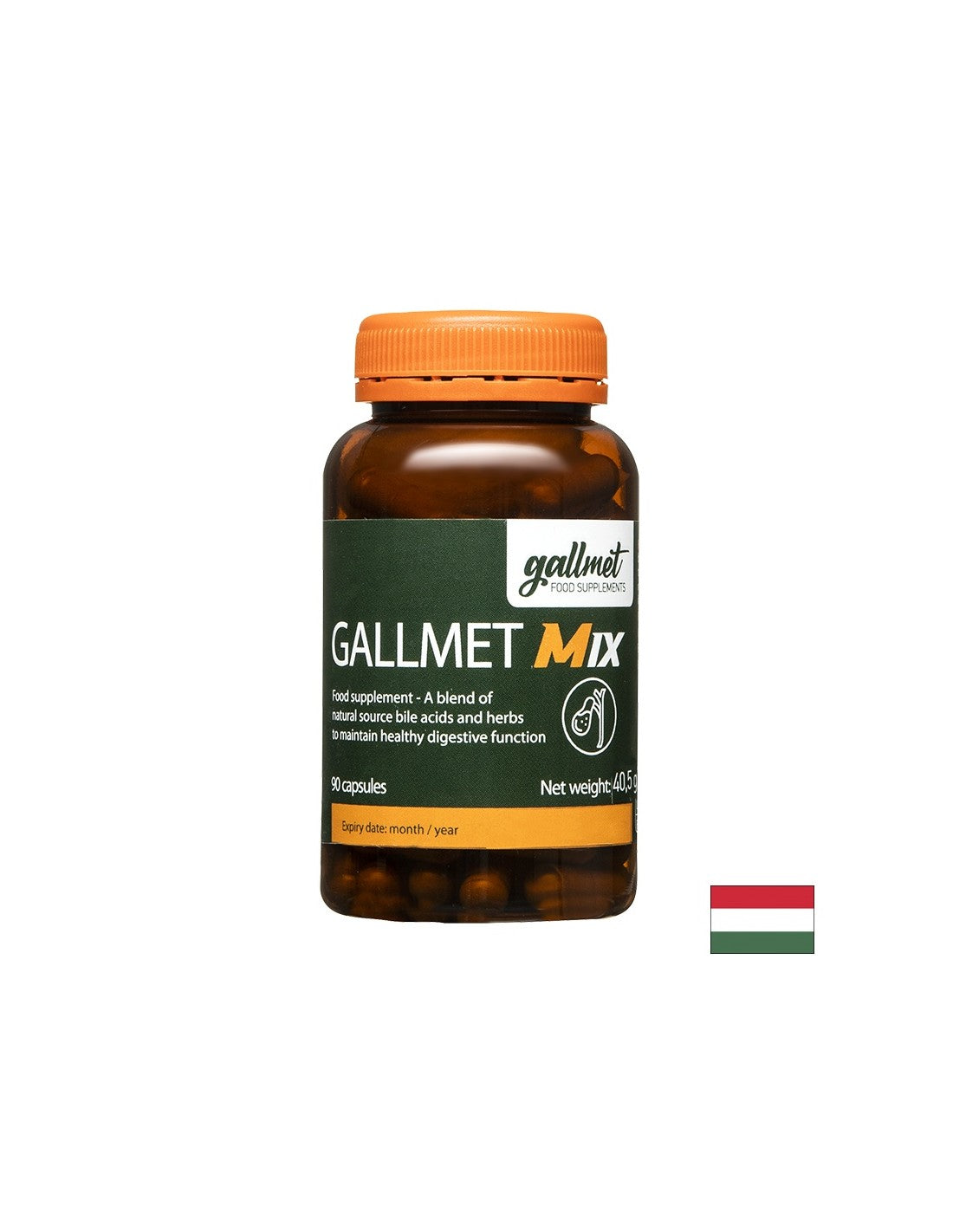 Digestione - Bile di bue ed estratti vegetali, 90 capsule GALLMED