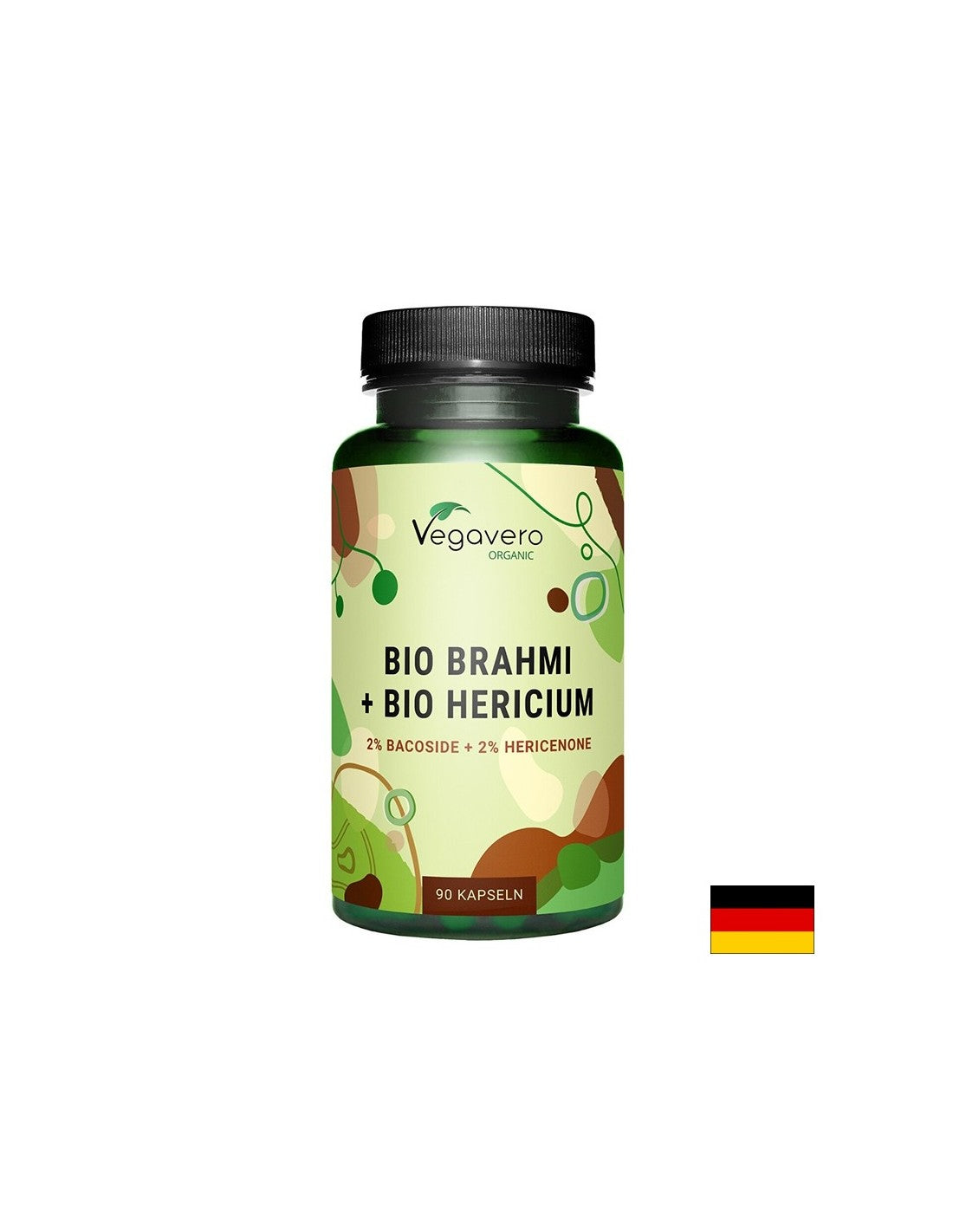 Funzione cerebrale - Brahmi (bacopa monieri) + criniera di leone, 90 capsule