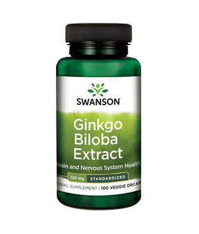 Delayed-Release Standardized Ginkgo 120 mg - 100 capsules - Nutra Best Europe