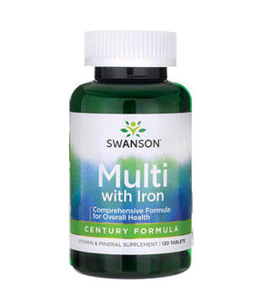 Multi with Iron - Century Formula - 130 Tablets - Nutra Best Europe