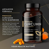 Curcumina Premium 95% Curcuminoidi con Bioperine® – 120 capsule