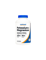 Funzione nervosa e muscolare - Potassio + Magnesio, 99 mg/210 mg, 240 capsule <tc>Nutricost</tc>