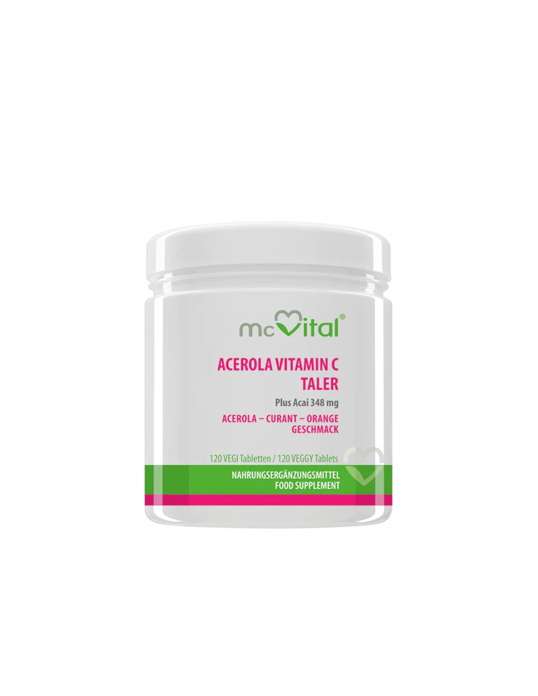 Immunità - Vitamina C + Acerola e Acai McVital, 120 compresse
