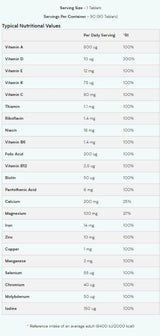 Multivitaminico dalla A alla Z - 90 compresse