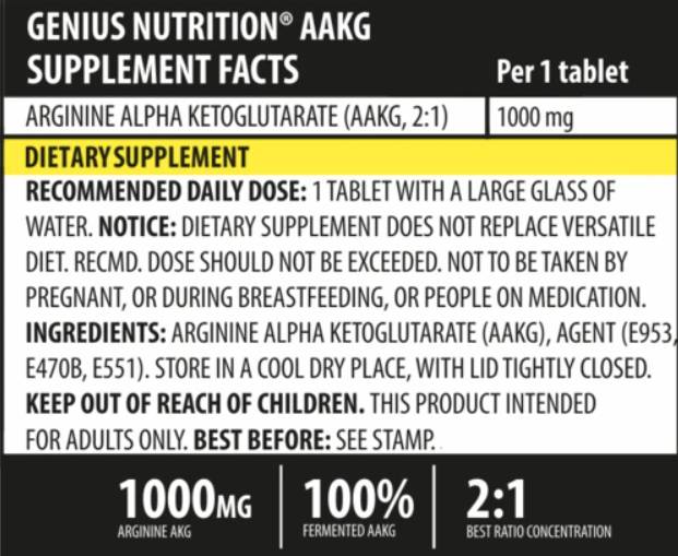 AAKG 1000 mg 180 compresse