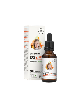 Immune and bone system - Vitamin D3 (800 IU) - for children and adults, 30 ml drops Aura Herbals - Nutra Best Europe