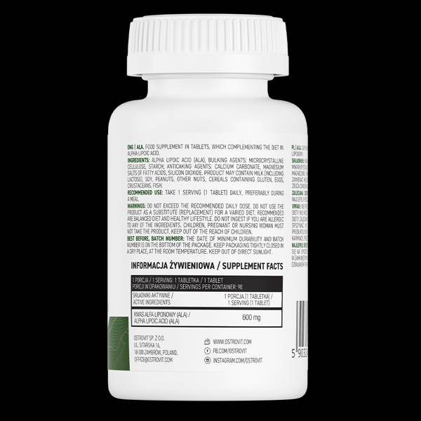 ALA/Acido Alfa Lipoico 590mg 90 Compresse
