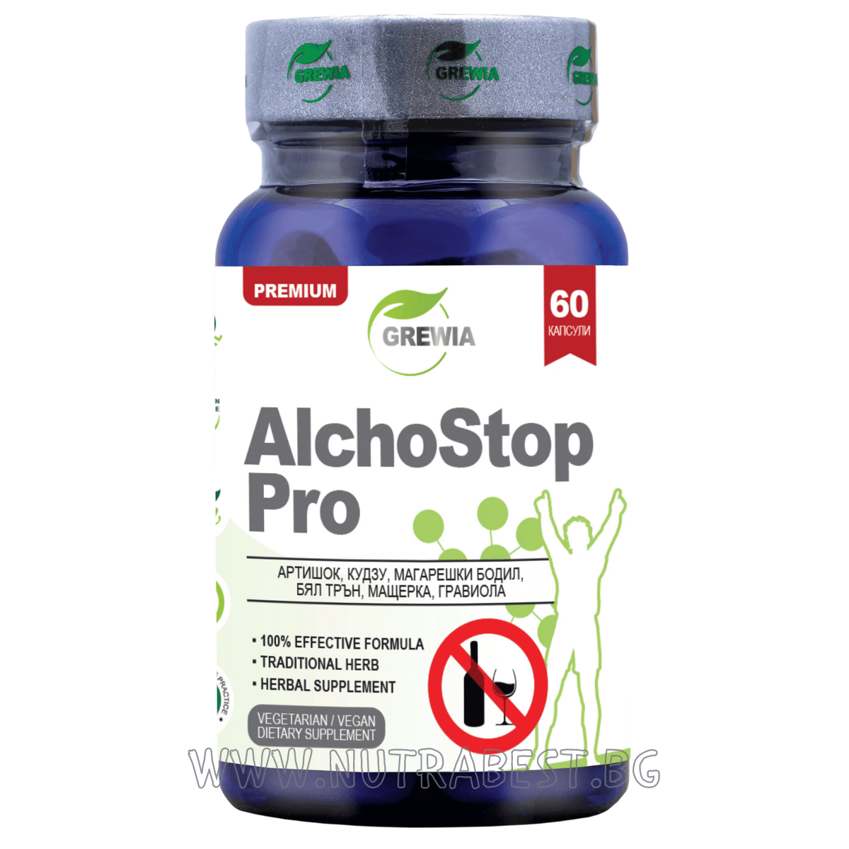 ALCOLISMO/ALCHOSTOP PRO /60 CAPSULE, 30 DOSI/ GREWIA
