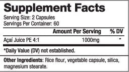 Acai 1000 mg/120 capsule