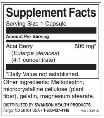 Bacche di Acai 500 mg - 120 capsule