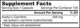 Acetil L-Carnitina 500 mg - 60 capsule