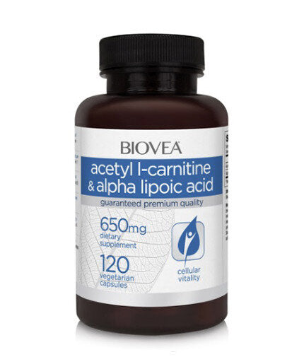 Acetil L-Carnitina + Acido alfa lipoico 650 mg/120 Caps