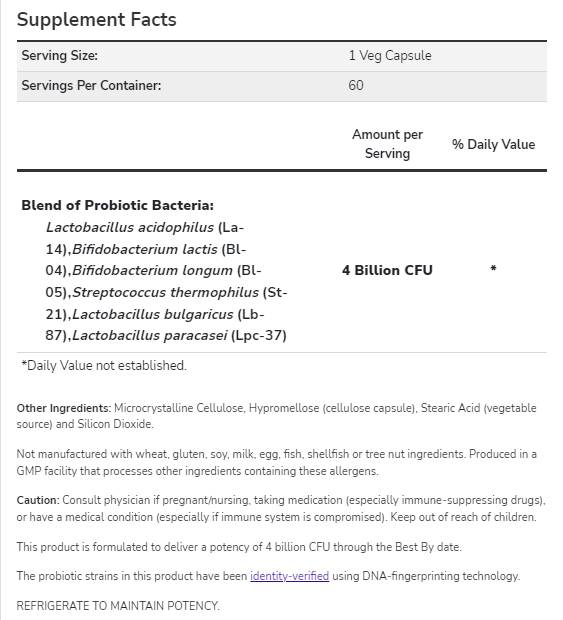 Acidophilus 4x6 - 120 capsule