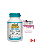 Acidofilo & Bifidus 10 miliardi di cellule attive doppia potenza/Acidophilus bifidus, 10 miliardi di probiotici attivi, 90 capsule
