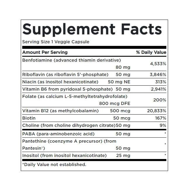 Complesso B attivato ad alta potenza e biodisponibilità 430 mg - 60 capsule