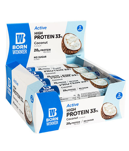 Barretta attiva ad alto contenuto proteico 33% - 12 x 60 grammi
