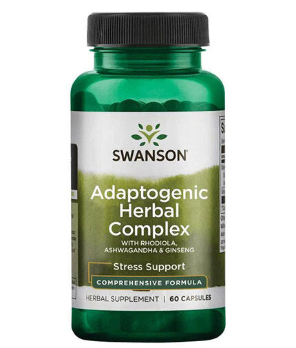 Complesso di erbe adattogeno | con Rhodiola Ashwagandha Ginseng - 60 capsule