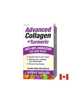 Advanced Collagen + Turmeric/Collagene e curcuma per la salute delle articolazioni, 30 mini capsule <tc>Webber Naturals</tc>