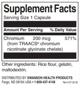 Albion Cromo 200 mcg/180 Capsule - 0