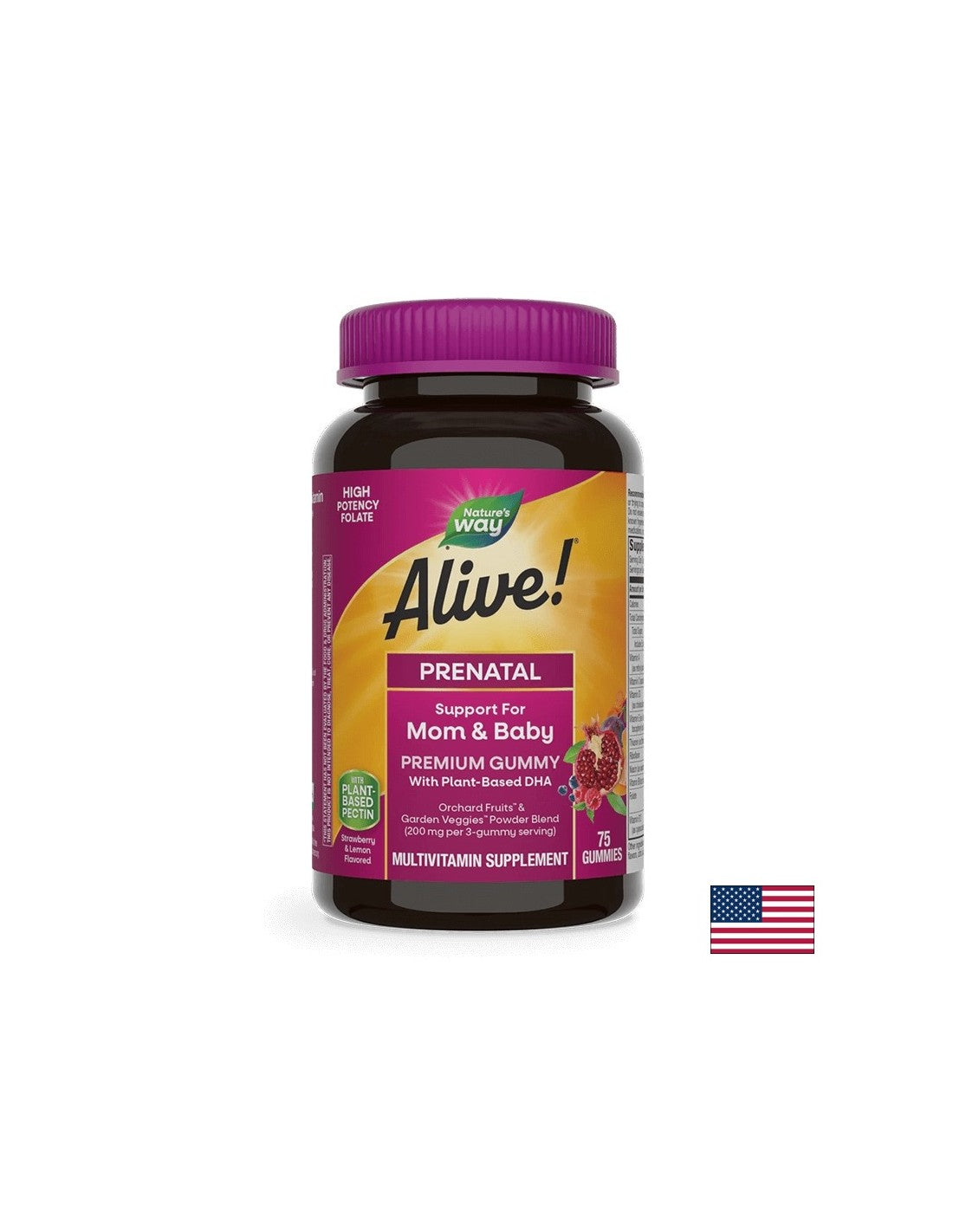 <tc>Alive</tc>! - <tc>Alive</tc> Multivitaminici premium per donne incinte, 75 compresse di gelatina Nature's Way