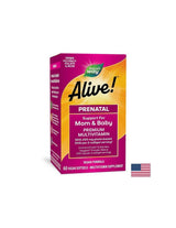 <tc>Alive</tc>! Multivitaminico prenatale completo | Formula premium - 60 capsule di gel
