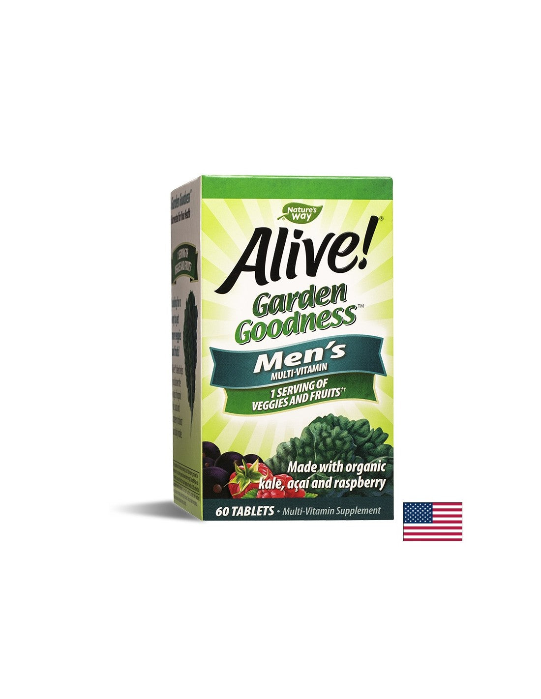 <tc>Alive</tc>! Garden Goodness Men's Multi - 60 Compresse