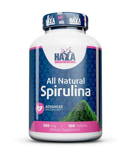 Spirulina tutta naturale 500 mg./100 compresse.