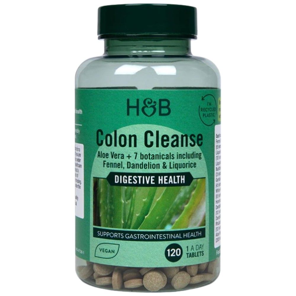 Detersione del colon con aloe vera 330 mg - 120 compresse