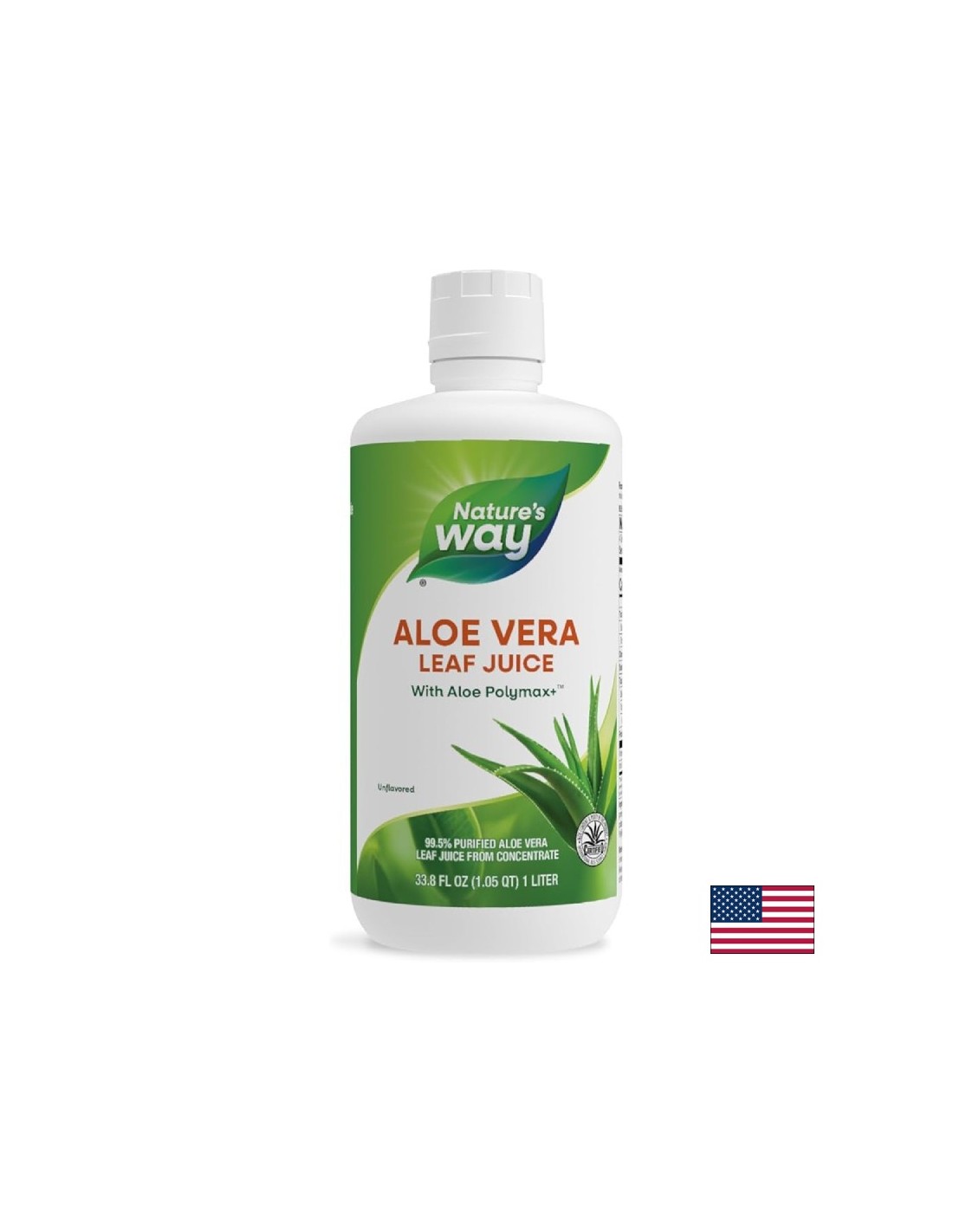 Succo di foglie intere di Aloe Vera - 1000 ml