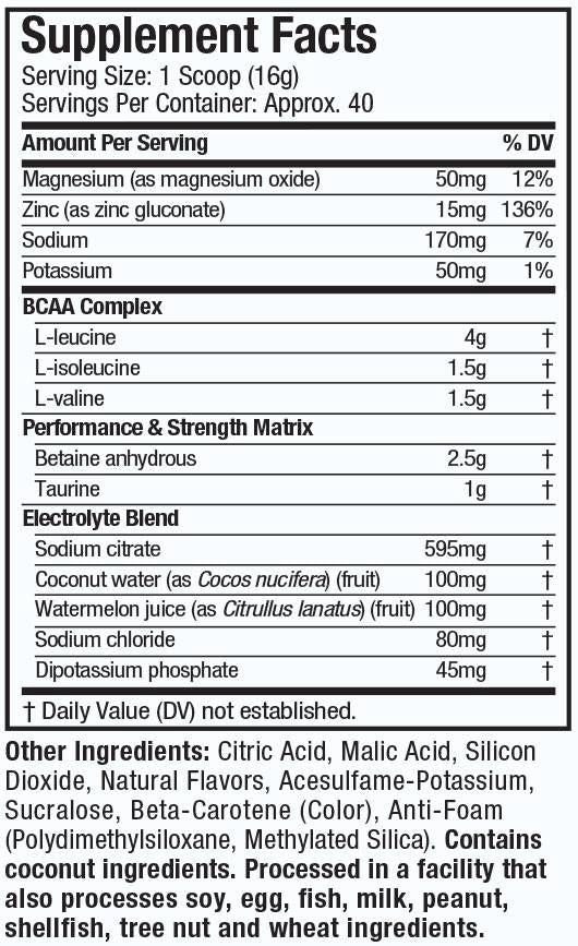Amino Build/Formula BCAA che migliora le prestazioni 400 grammi