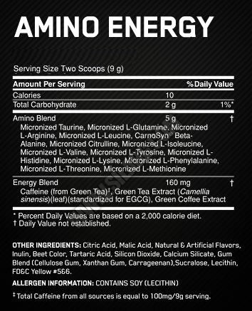 Amino Energy FORMATO PROVA - 10 serv. /90 gr.