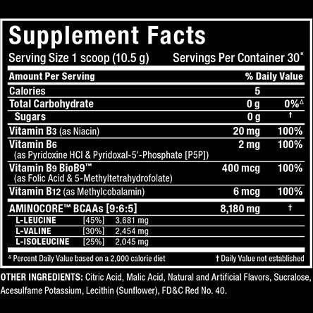 AminoCore BCAA - 315 grammi