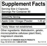 Aceto di sidro di mele 625 mg | Alta potenza - 180 capsule